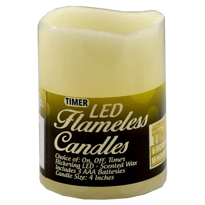 Vanilla Scented LED Pillar Candle