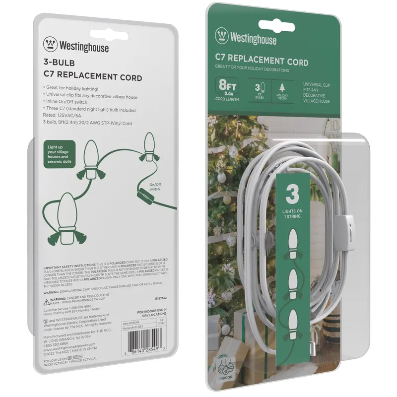 3-Bulb C7 Replacement Cord