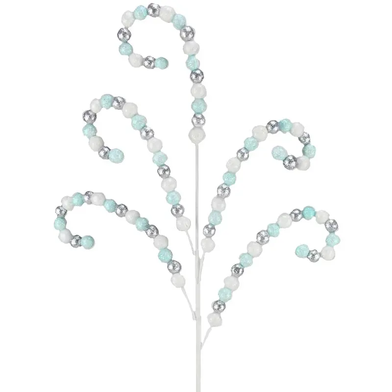 32" Wired Glitter Bead Spray