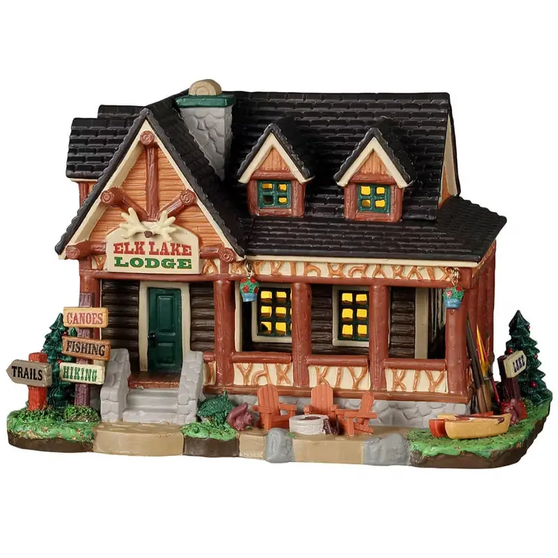Lemax Vail Village Lighted Building: Elk Lake Lodge #25905