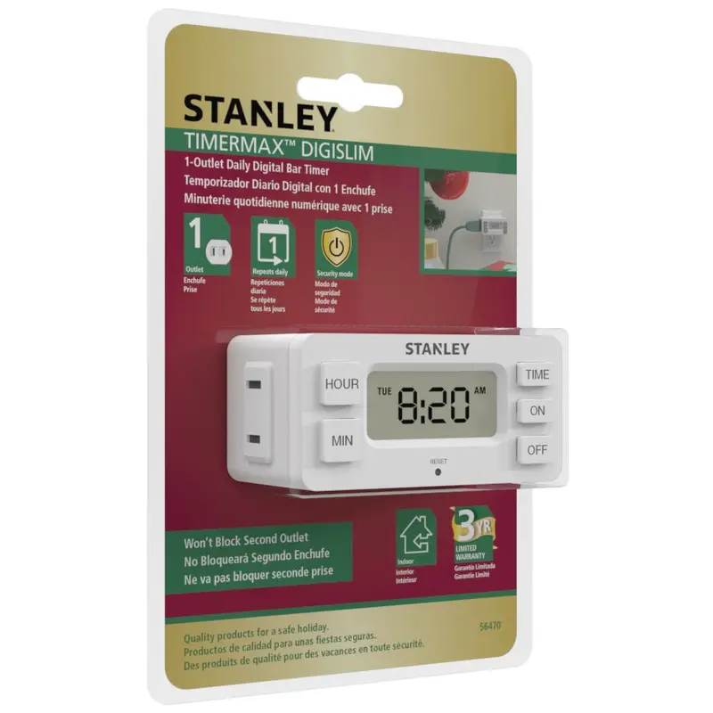 Stanley TimerMax DigiSlim Daily Digital Indoor Timer
