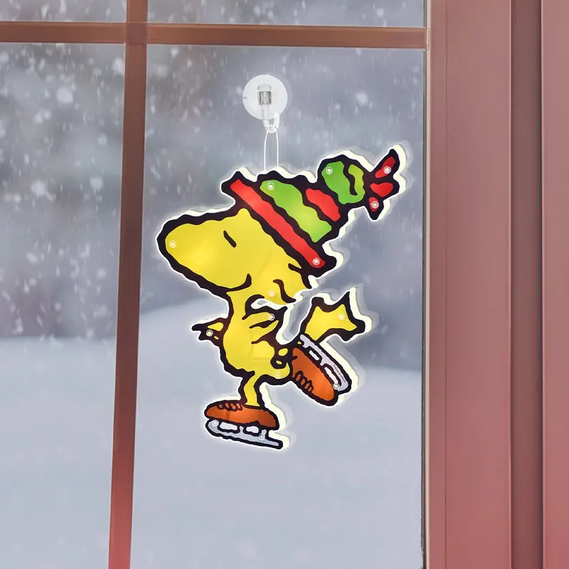 12" Peanuts Woodstock LED Holiday Window Hanging