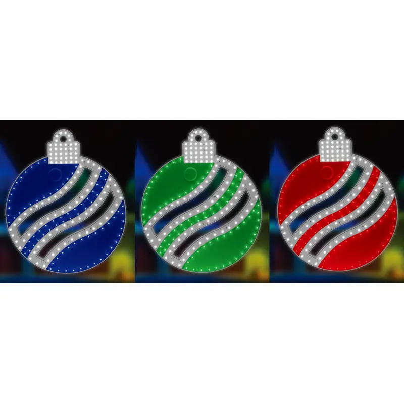 16" Hi-Vibrant LED Twinkling Ornament Decoration