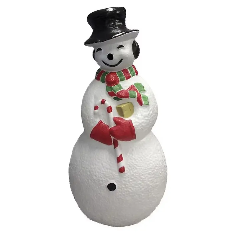 40" Snowman with Candy Cane Blow Mold Christmas Decoration