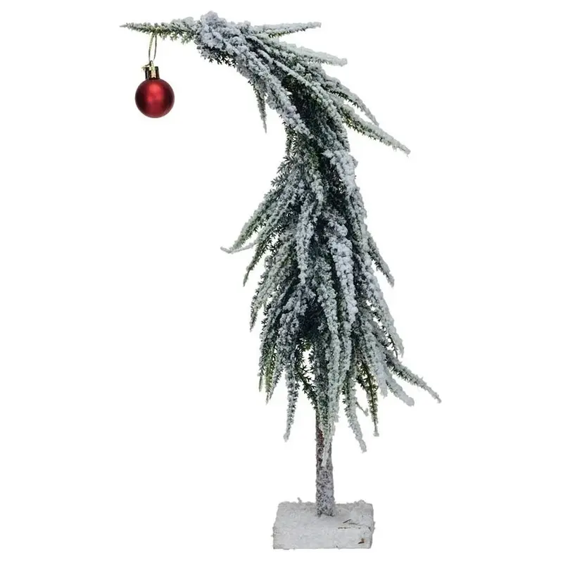 8" Drooping Faux Evergreen Tree Tabletop Decoration