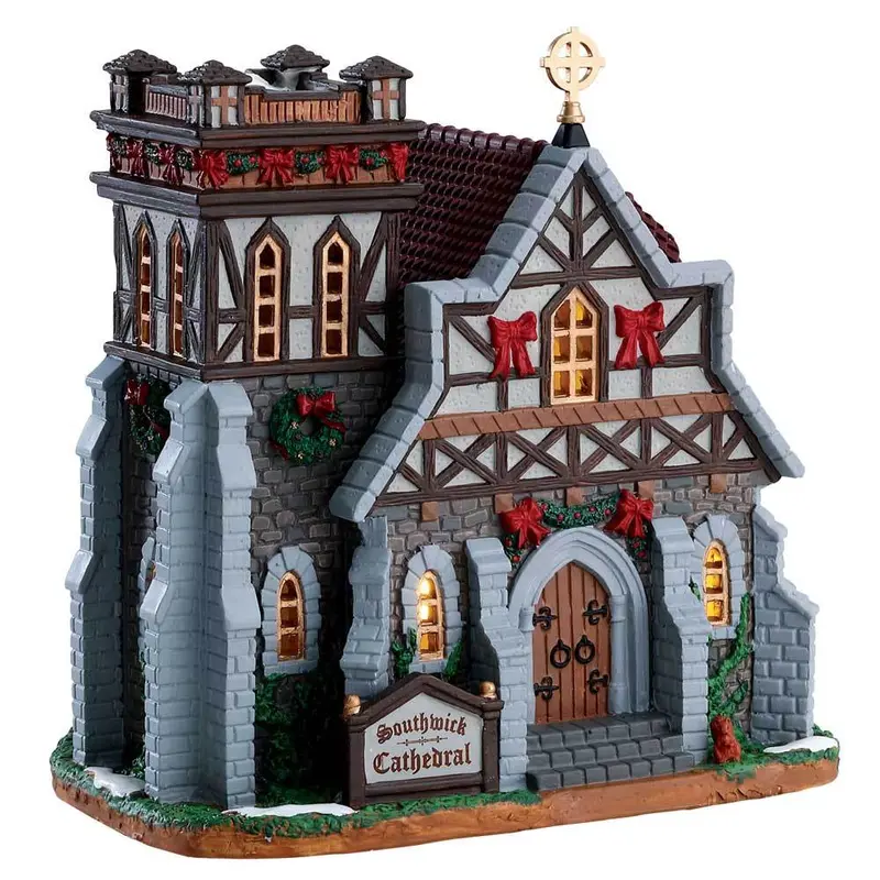 Lemax Caddington Village Lighted Building: Southwick Cathedral #75251