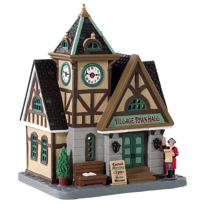 Lemax Caddington Village Lighted Building: Village Town Hall #85368