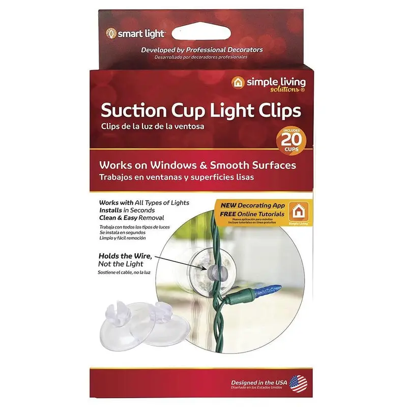 Suction Cup Light Clips (20-Pack)