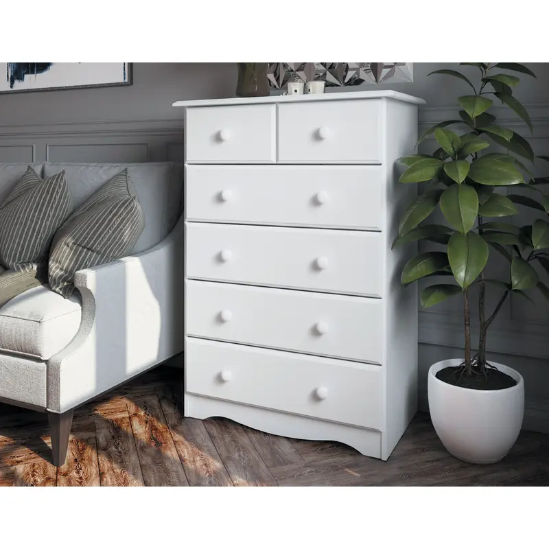 100% Solid Wood 6-Drawer Chest