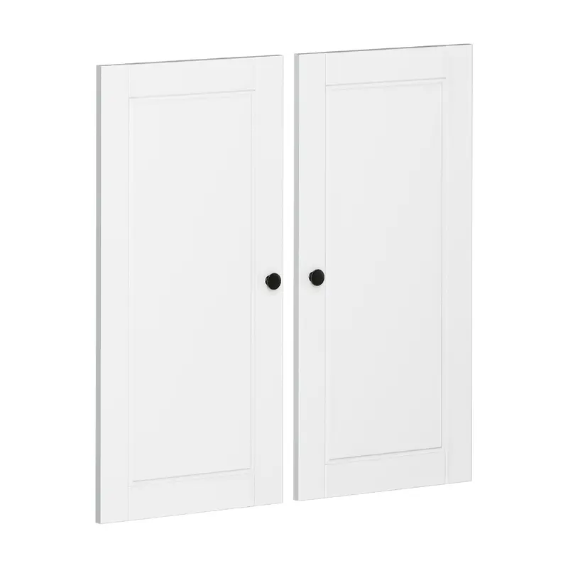 100% Solid Wood Modular Raised Panel Double Door Kit