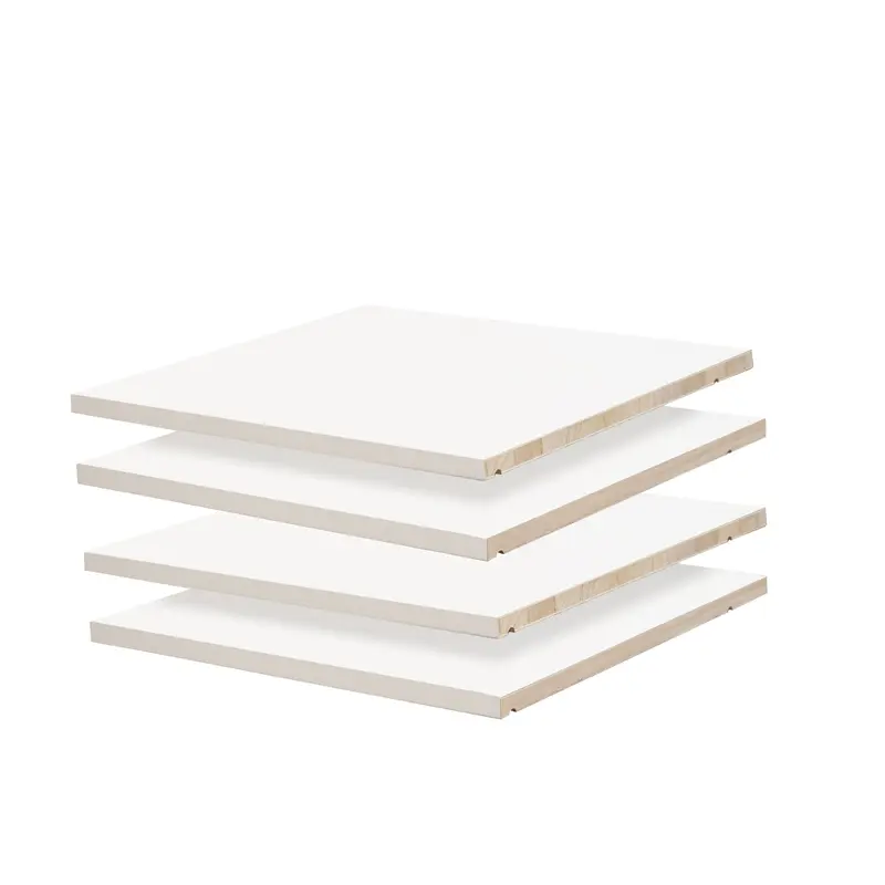 100% Solid Wood Set of 4 Small Shelves with Pegs for Family, Regal Wardrobes ONLY