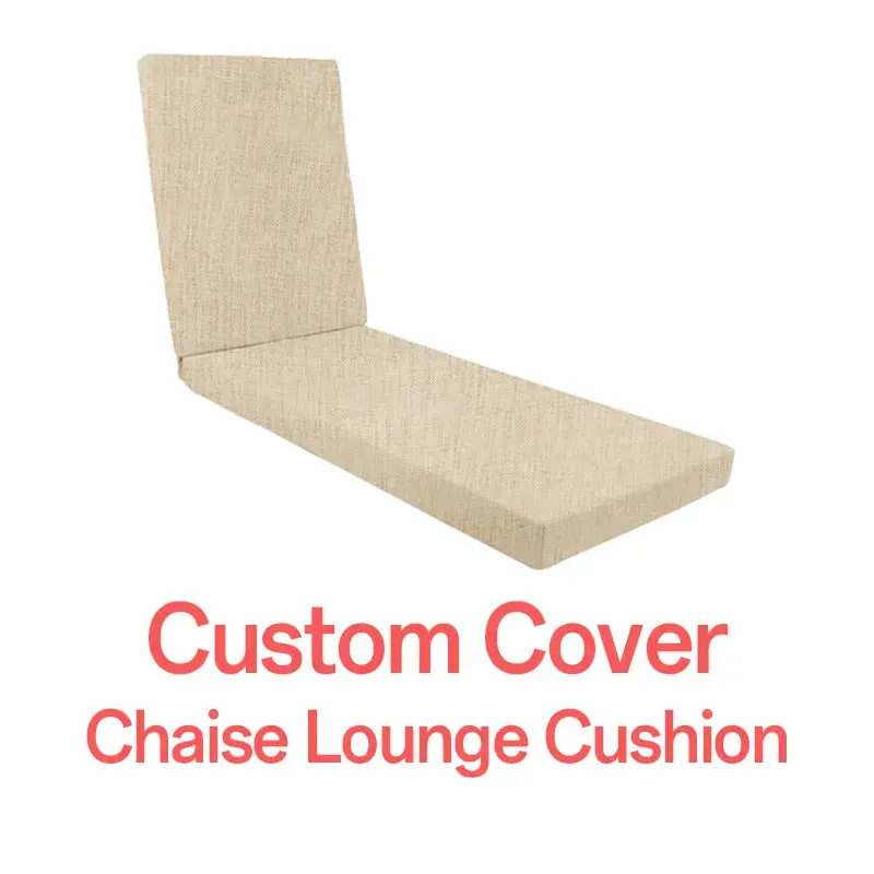 Rulaer Custom Chaise Lounge Cushion Cover Indoor Outdoor