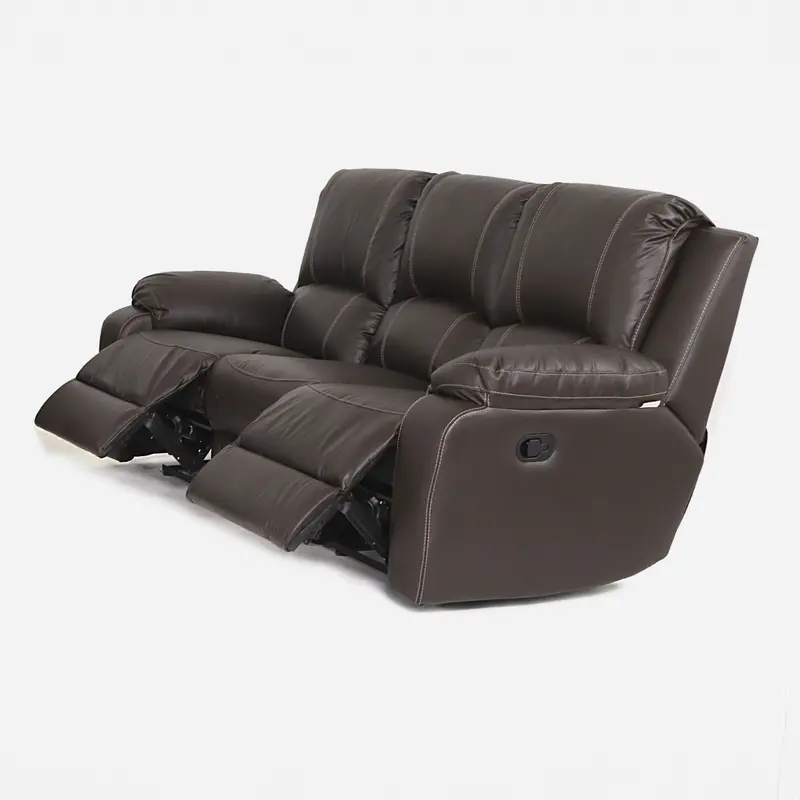 3 Division 2 Act Recliner Paloma Genuine Leather Brown