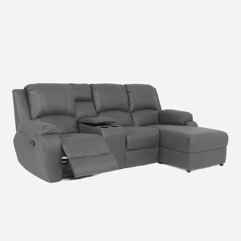 4 Section Recliner Paloma Grey