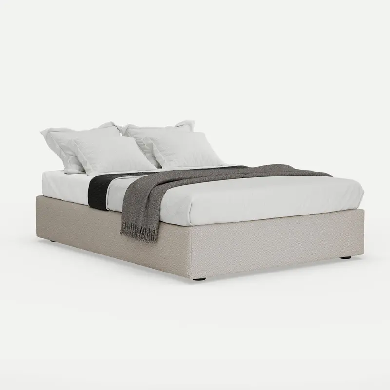 Bed Base Letta Double - Ivory