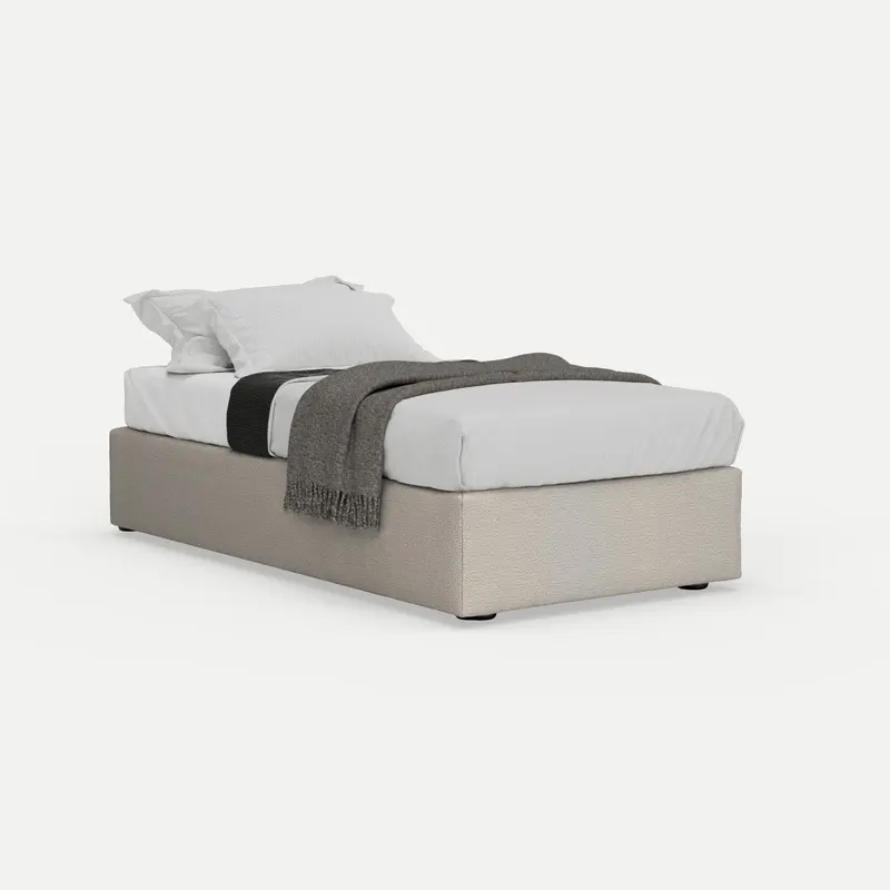 Bed Base Letta Single - Ivory