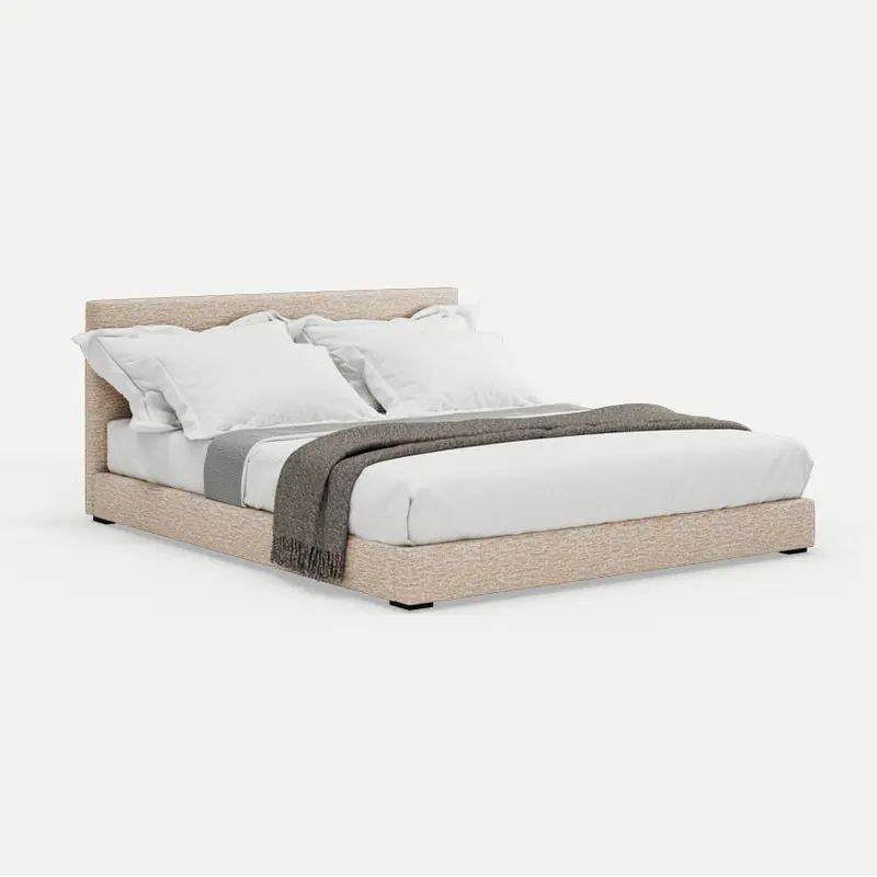 Low Modern Bed Luanda Double Driftwood
