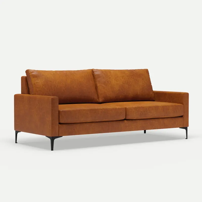 3 Seater Couch Urban Tan Premium Leather