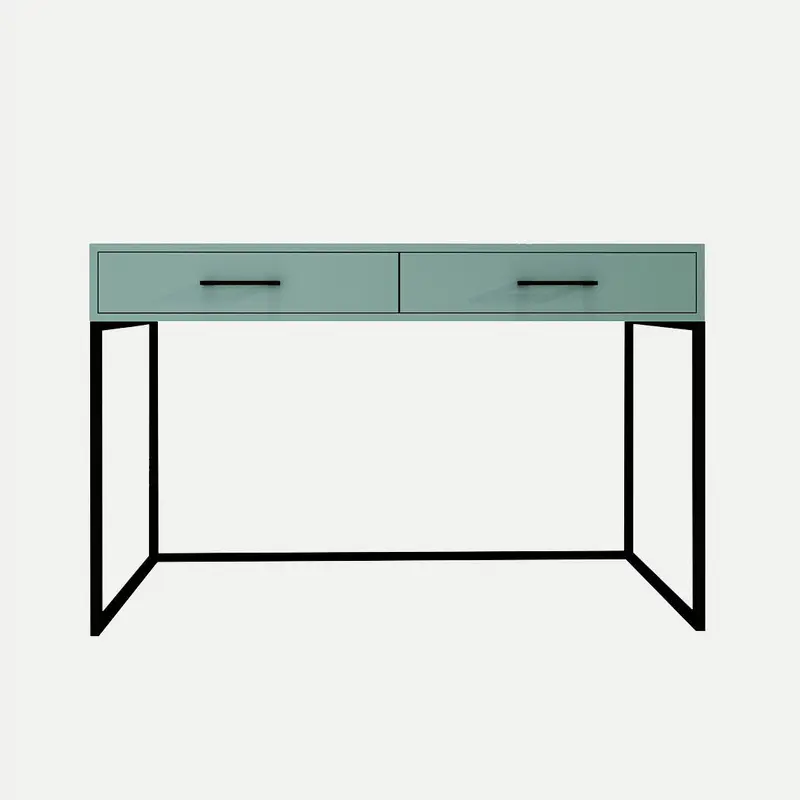 Dresser / Desk Lilo Satin Turquoise - Black Frame