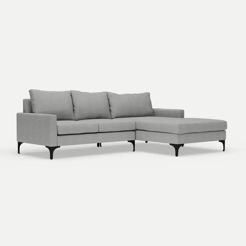 L-Shaped Couch Urban Cement Grey