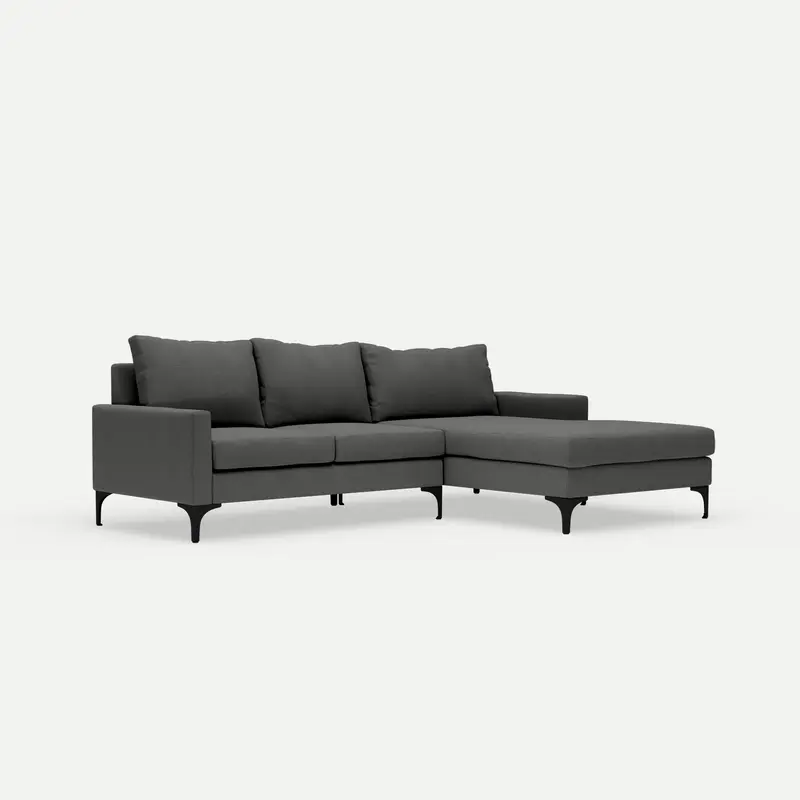 L-Shaped Couch Urban Graphite