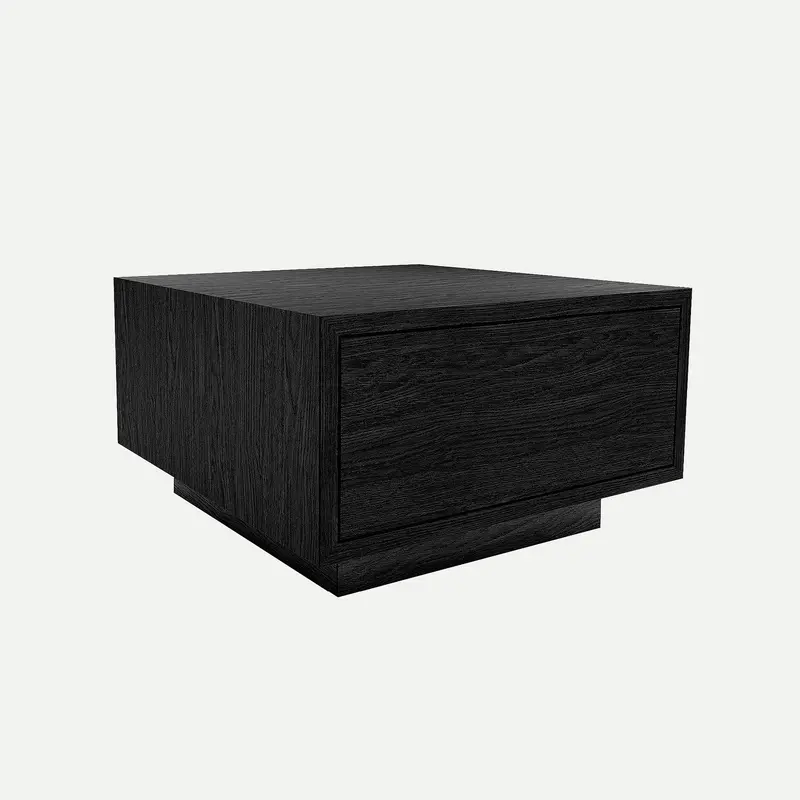 Oak Floating Pedestal Antares Jet Black