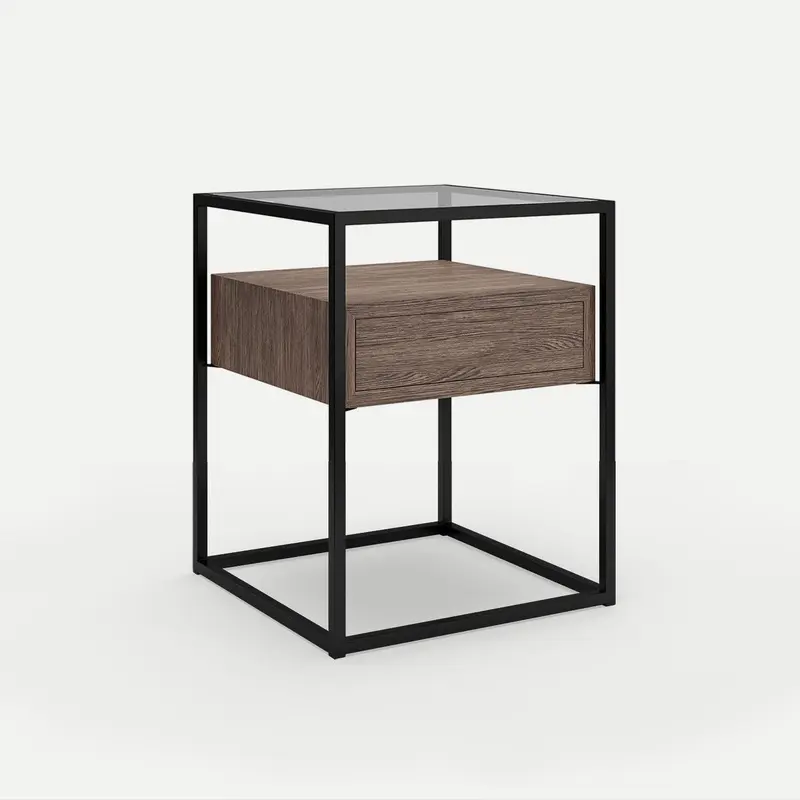 One Drawer Pedestal Barbell Chocolate