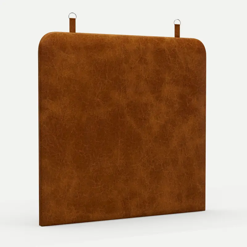 Wall Hanging Headboard Zaniah King - Tan Premium Leather