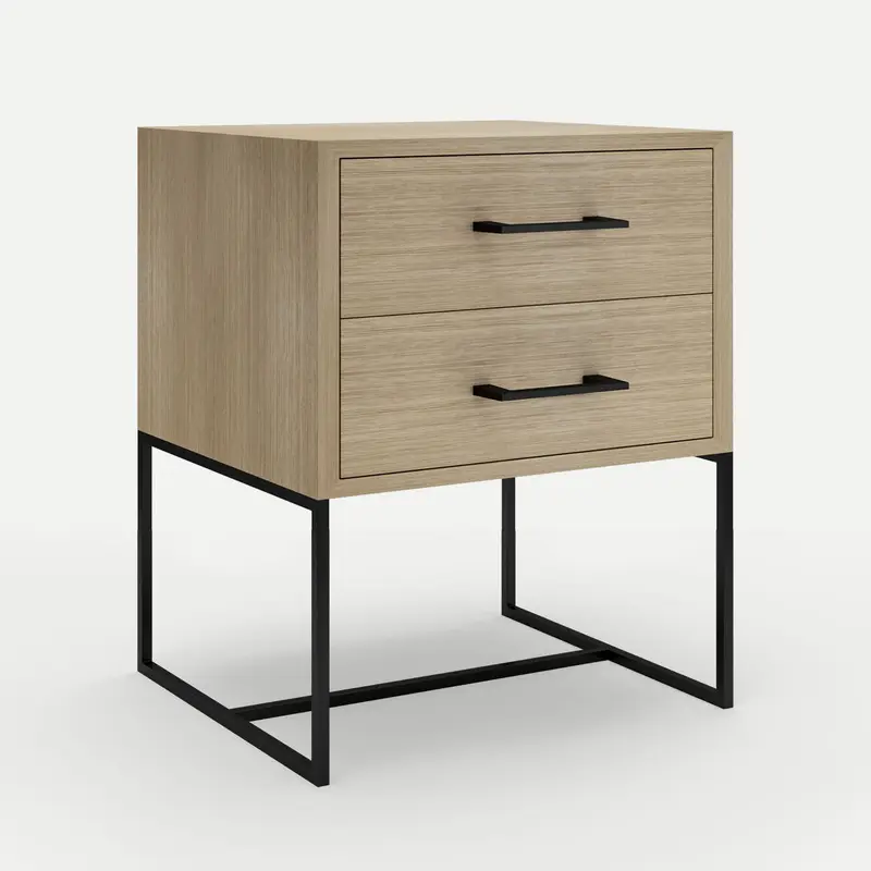 Bedside Pedestal Thora Oak Clear Finish