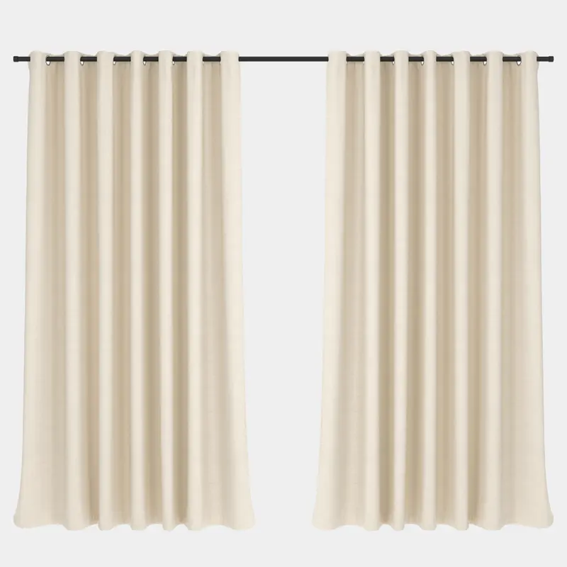 Blockout Curtain Eyelet Vanilla  230 x 250cm