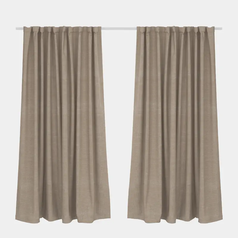 Blockout Curtain Taped Hazel Brown  265x 250cm