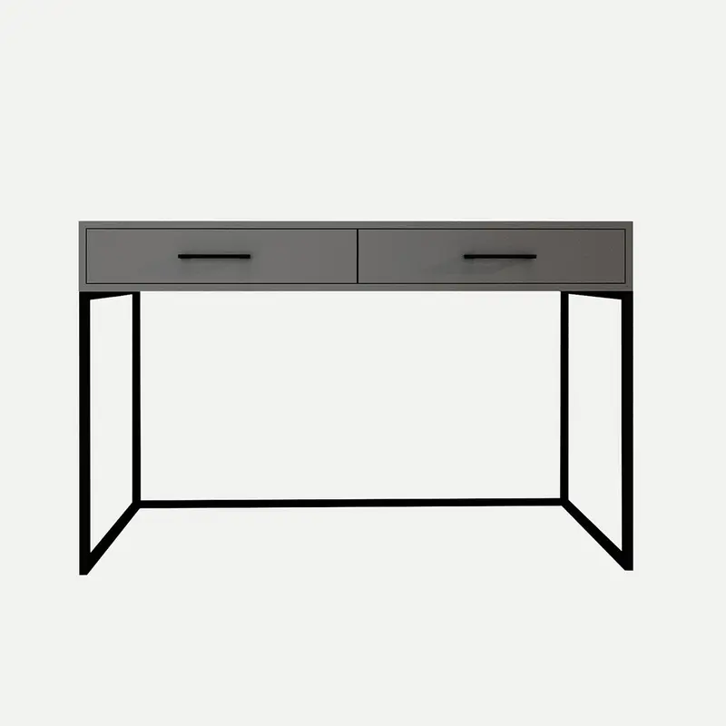 Dresser / Desk Lilo Satin Dark Grey - Black Frame