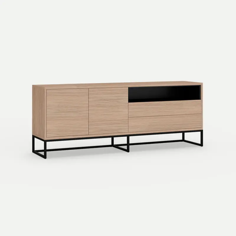 Oak Server Bios One Oak Clear Finish