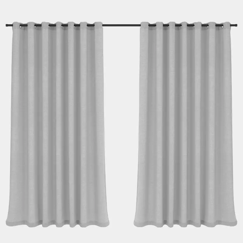 Sheer Curtain Eyelet Light Grey  230 x 218cm