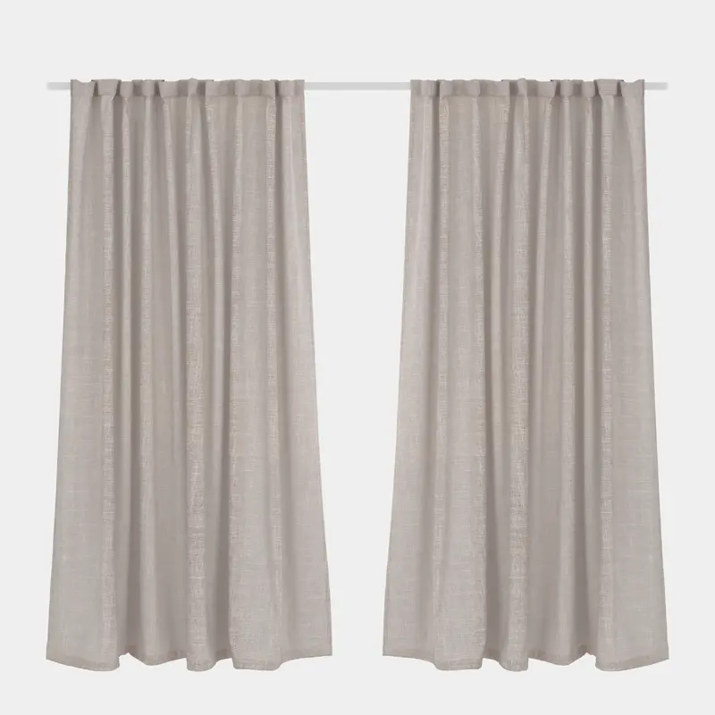 Sheer Curtain Taped Ivory  265 x 218cm
