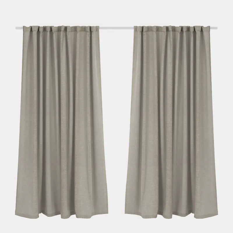 Sheer Curtain Taped Stone  265 x 250cm