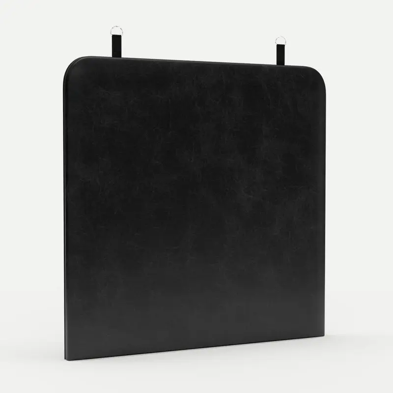 Wall Hanging Headboard Zaniah Double - Black Premium Leather
