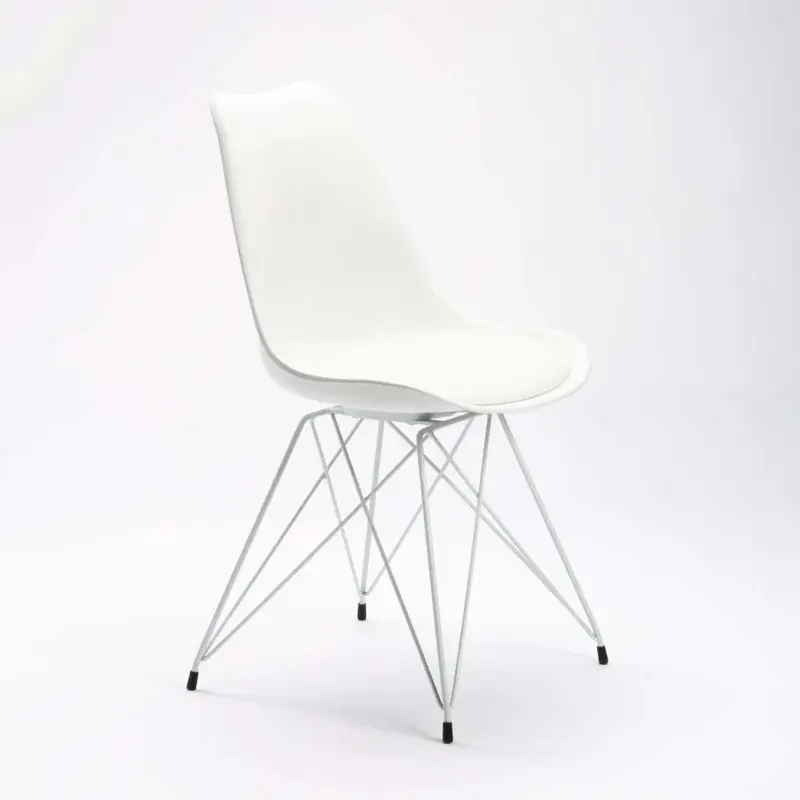 ELIA WHITE LEG DINING CHAIR