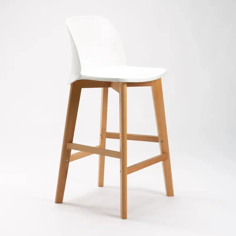ZEN LUXURY WOODEN LEG KITCHEN STOOL