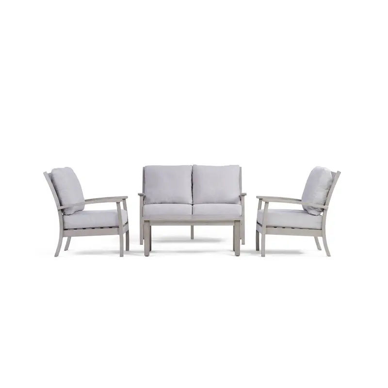 Eden Loveseat Set with Fixed Chairs