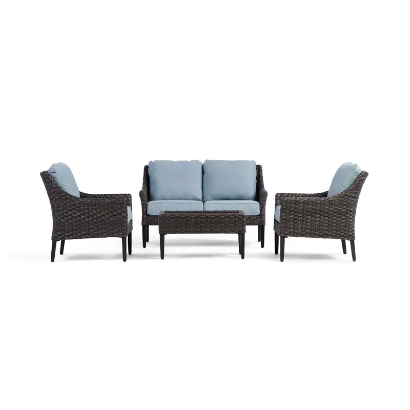 Harriet Loveseat Set with Fixed Chairs