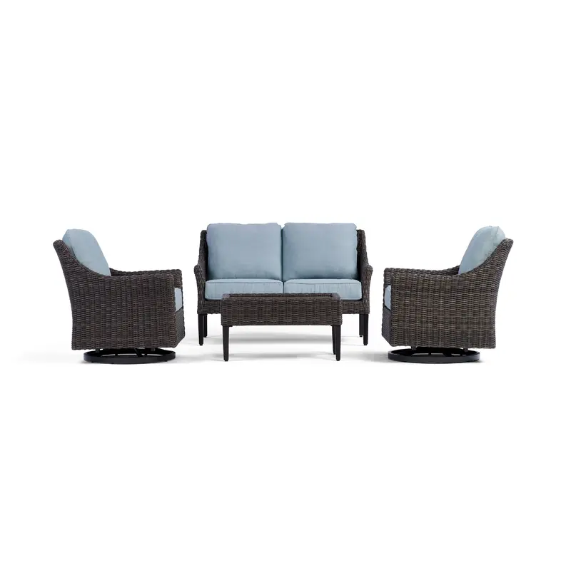 Harriet Loveseat Set with Swivel Glider Chairs