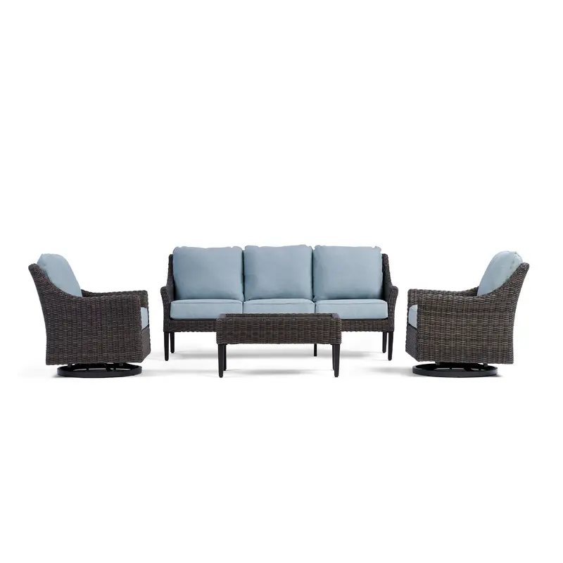 Harriet Sofa Set with Swivel Glider Chairs