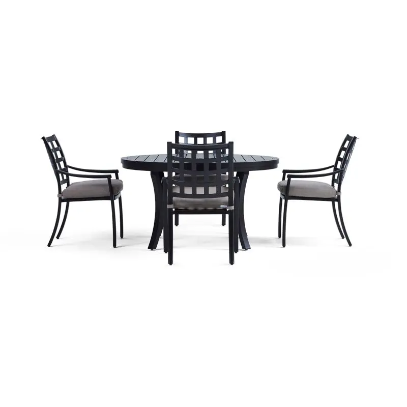 Lily 5-Piece Round Outdoor Dining Set