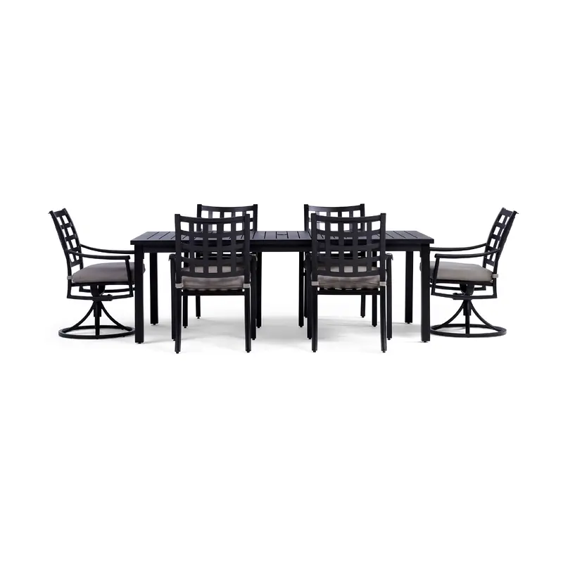 Lily 7 Piece Rectangular Outdoor Dining Set