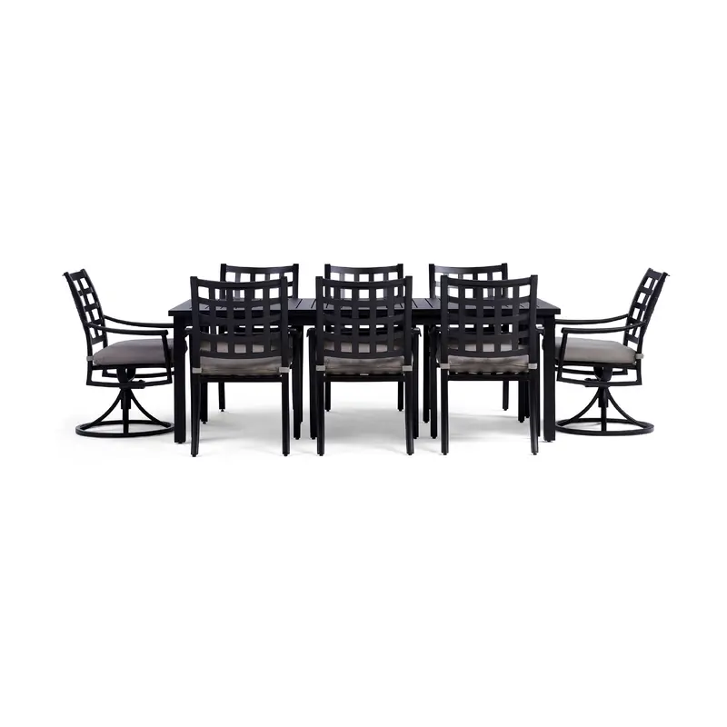Lily 9 Piece Rectangular Outdoor Dining Set