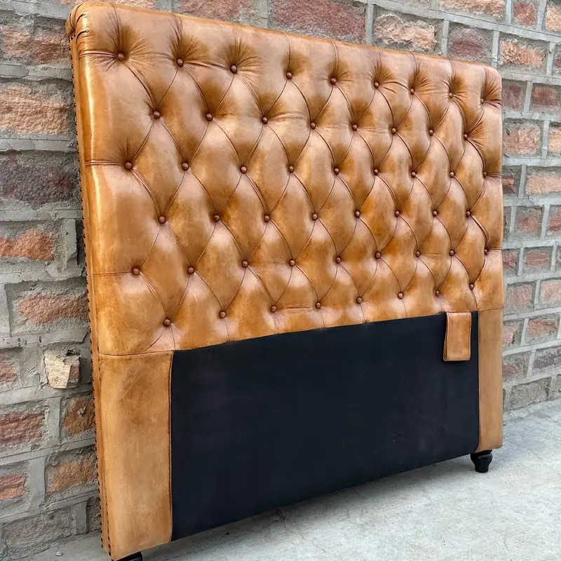 Cheyenne Chesterfield Leather Headboard