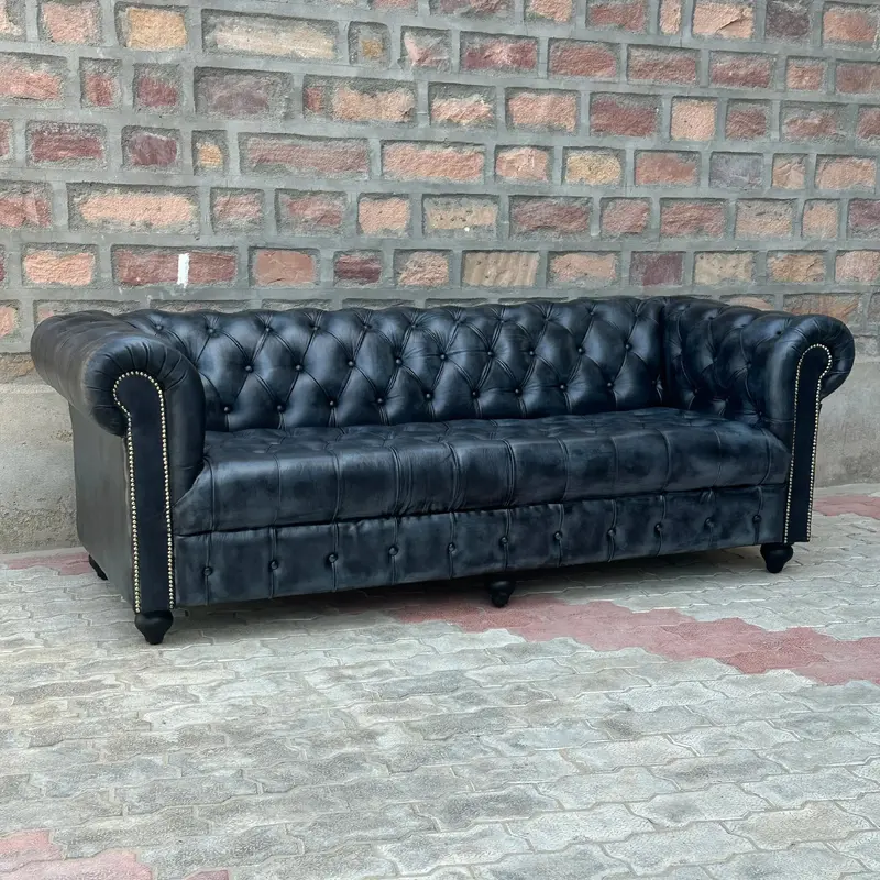 Hemingway Chesterfield Leather Sofa