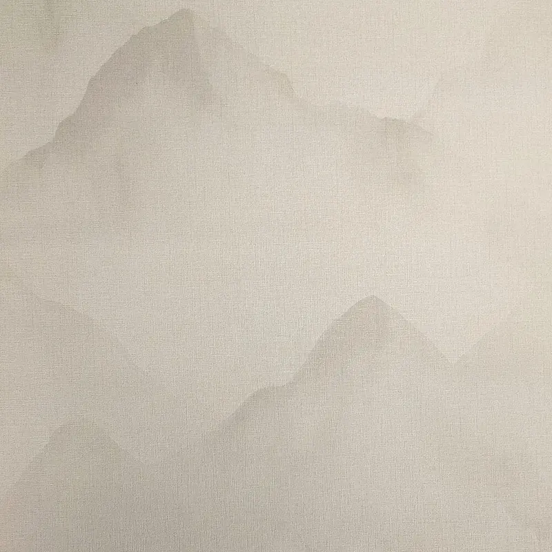 Horizon Neutral Textured Misty Mountains Wallpaper