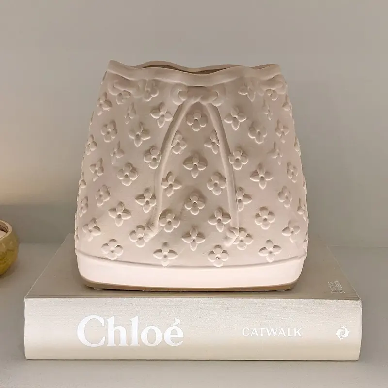 Alessia Beige Designer Inspired Handbag Ornament